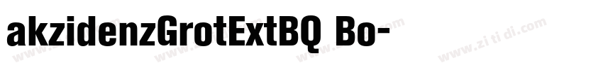 akzidenzGrotExtBQ Bo字体转换